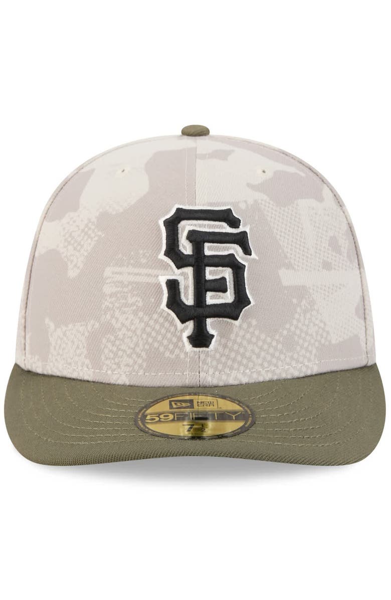 New Era Men's New Era Light Beige/Olive San Francisco Giants 2025 Armed Forces Day 59FIFTY Fitted Hat, Alternate, color, Light Beige