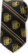 Cufflinks, Inc. Beeraficionado Stripe Silk Blend Tie