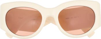 53mm Modified Cat Eye Sunglasses