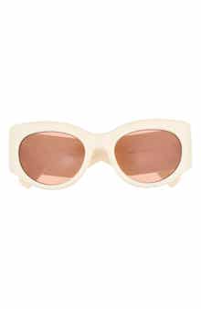 Gucci 53mm Modified Cat Eye Sunglasses