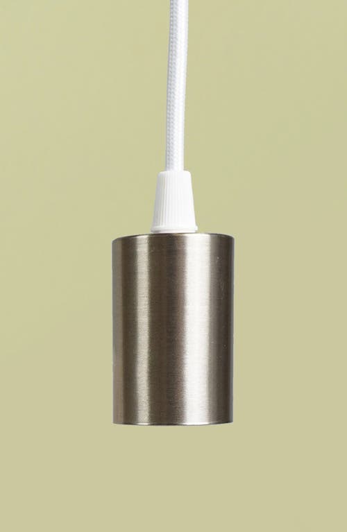 Soltech Modern Pendant Light And Socket In White/nickel