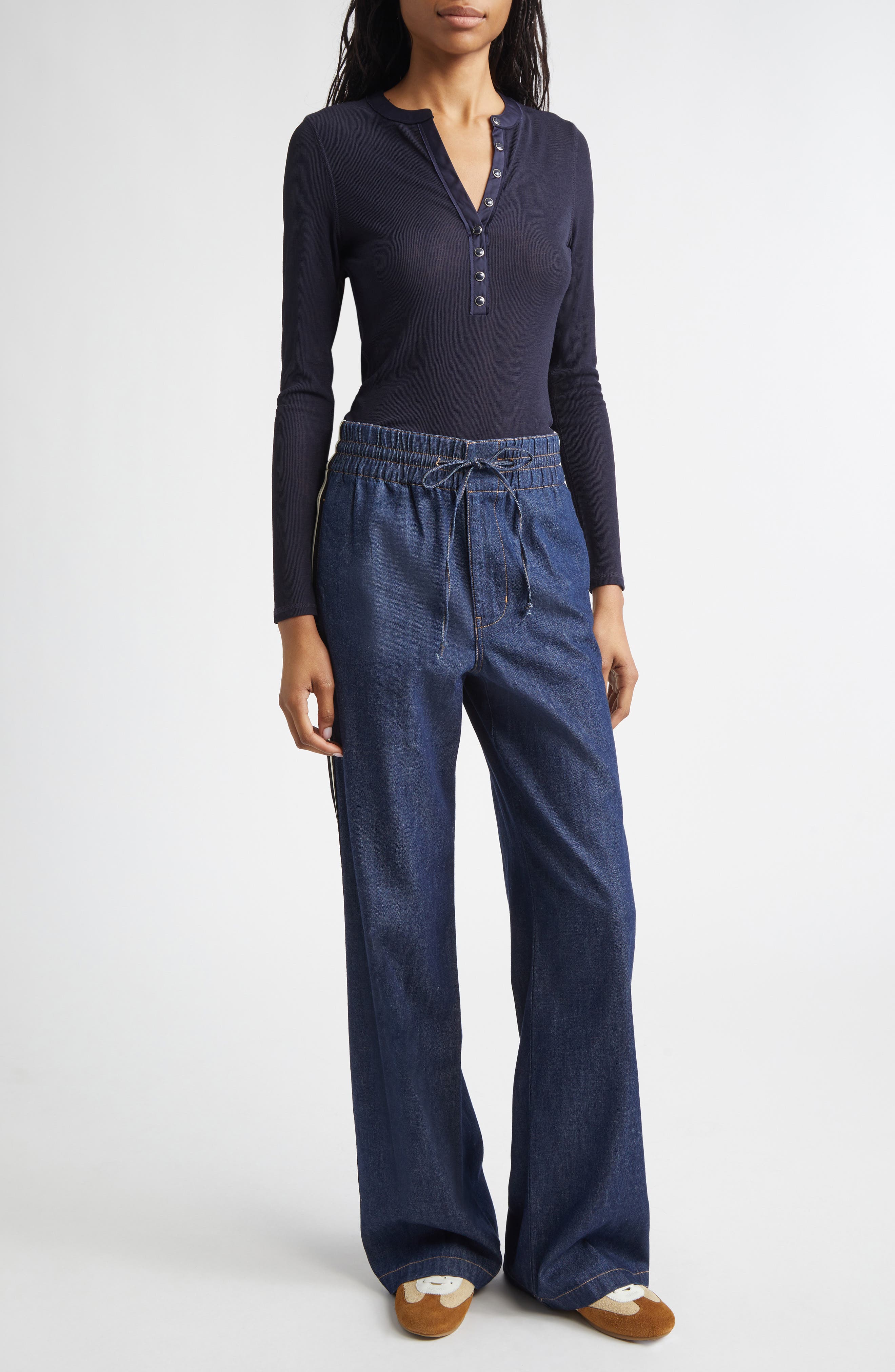 Drexler Knit Henley Top - image 2