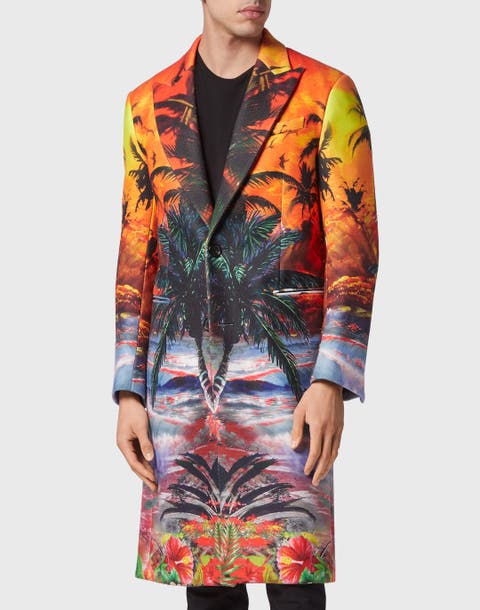 Wool Coat Long Hawaii Men