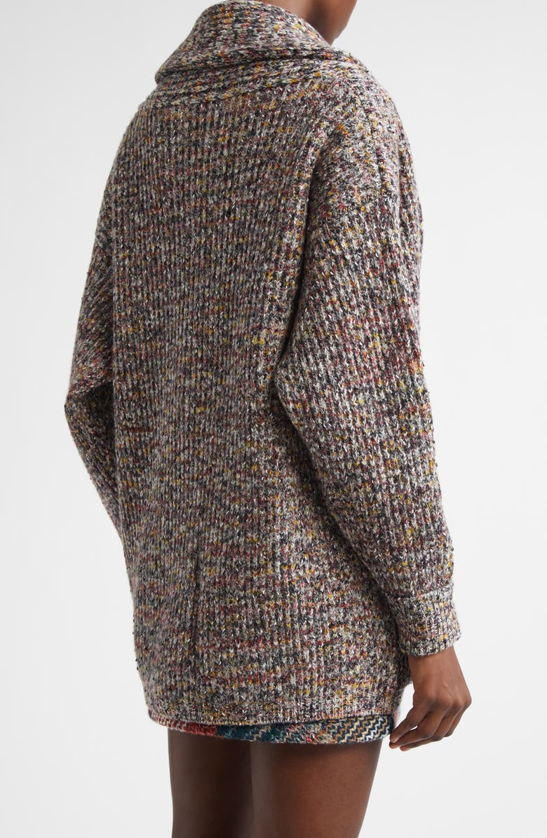 Missoni Oversize Wool Blend, Alternate, color, Multicolor Yellow Red Black