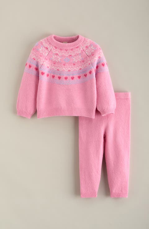 Fair Isle Sweater and Pants Set