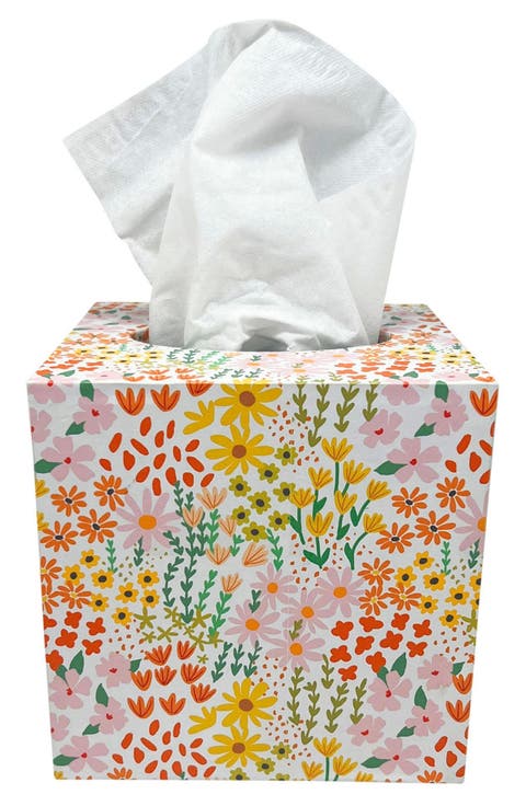 Botanical Tissue Box Cover