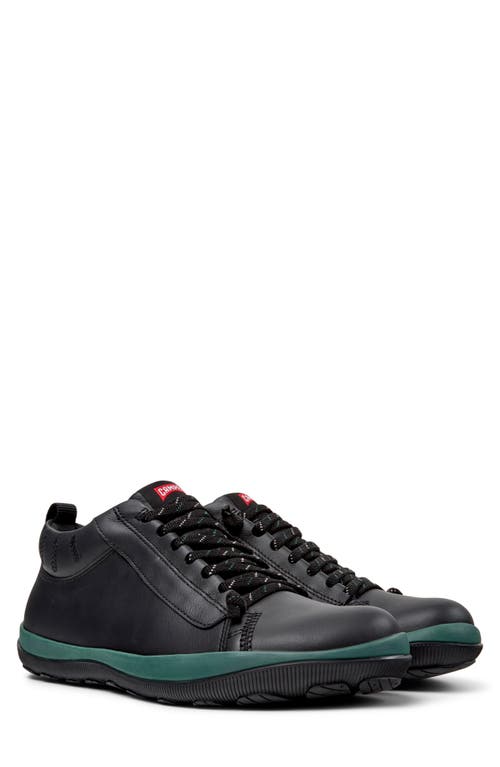 Camper Peu Pista Gm Leather Lace-up Sneakers In Black