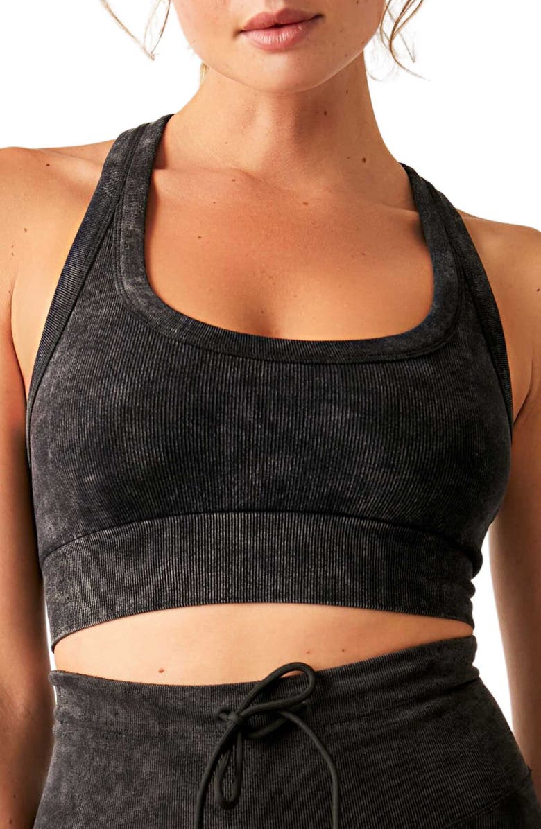 Free People FP Movement Go To Sports Bra, Main, color, Black