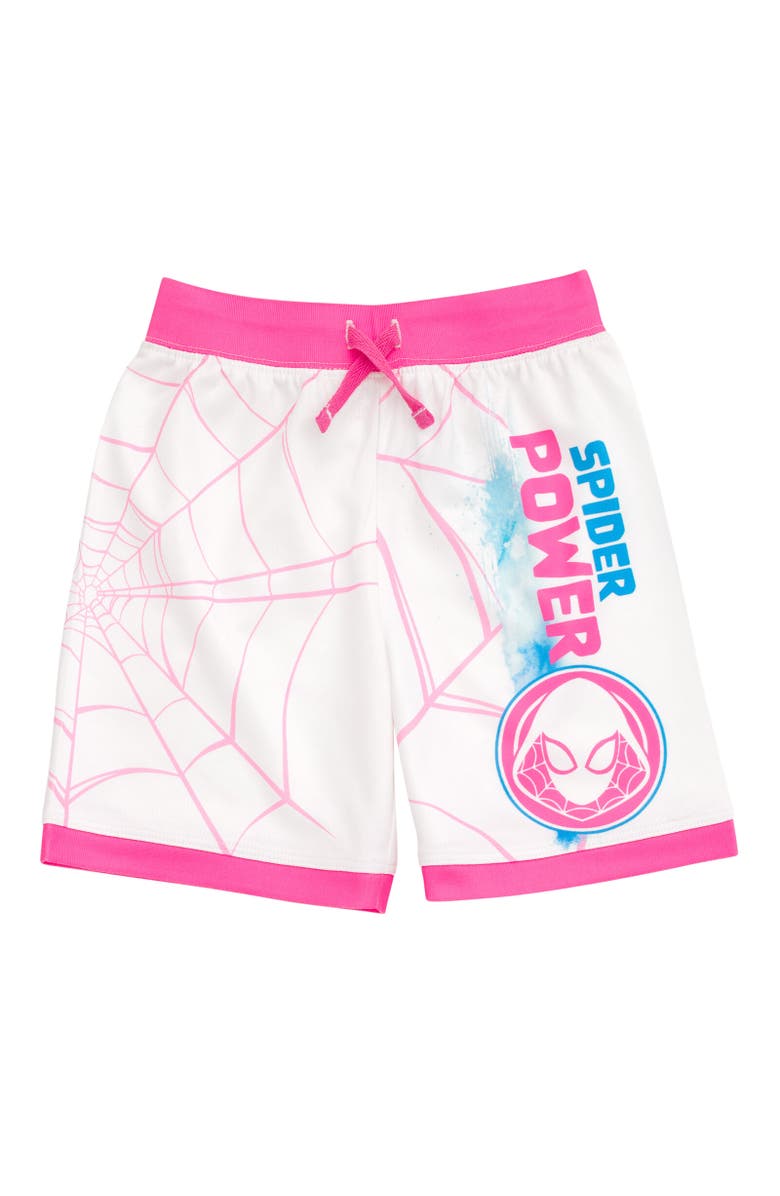 Marvel Ghost-Spider Spider-Man Athletic Tank Top & Shorts Set, Alternate, color, White