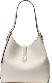 Kate Spade New York large deco pebbled leather shoulder bag