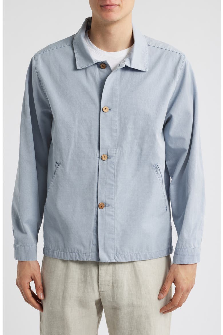 Pac Organic Cotton Ripstop Shell Jacket, Alternate, color, WAVE