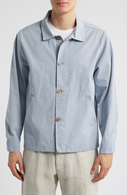 Alex Crane Pac Organic Cotton Ripstop Shell Jacket In Wave