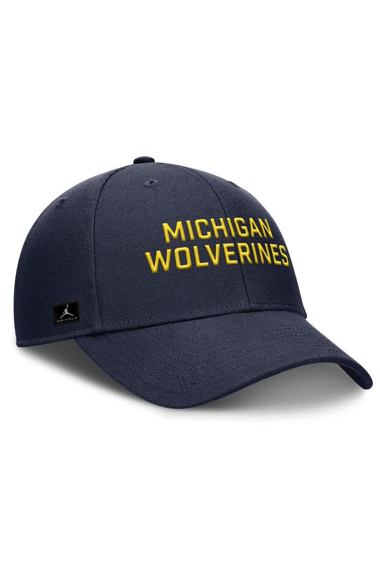 Nike Men's Nike Navy Michigan Wolverines Rise Practice Adjustable Hat, Alternate, color, Navy