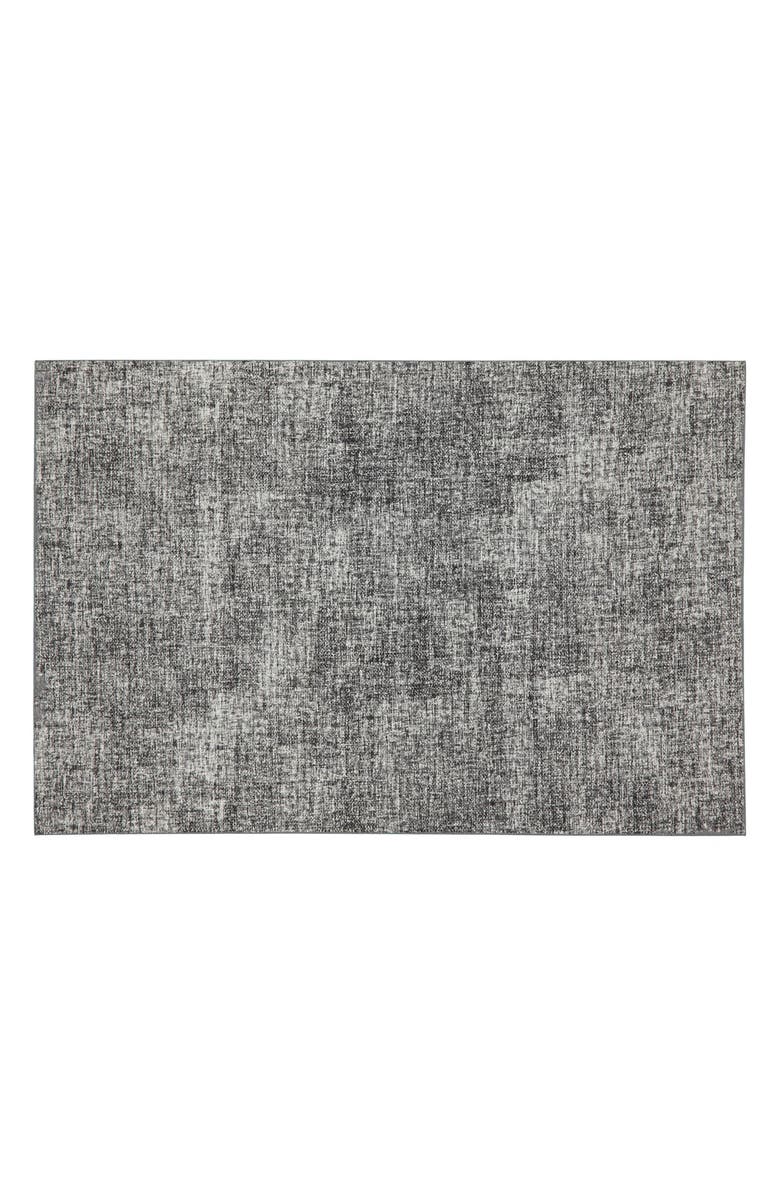 DAINTY HOME Faux Leather Reversible Set of 4 Placemats, Alternate, color, Reversible Black