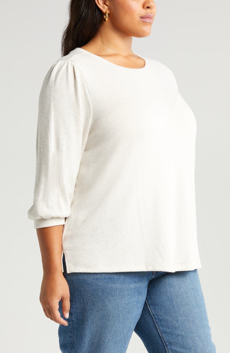 Caslon<sup>®</sup> Cozy Puff Sleeve Top, Alternate, color, 