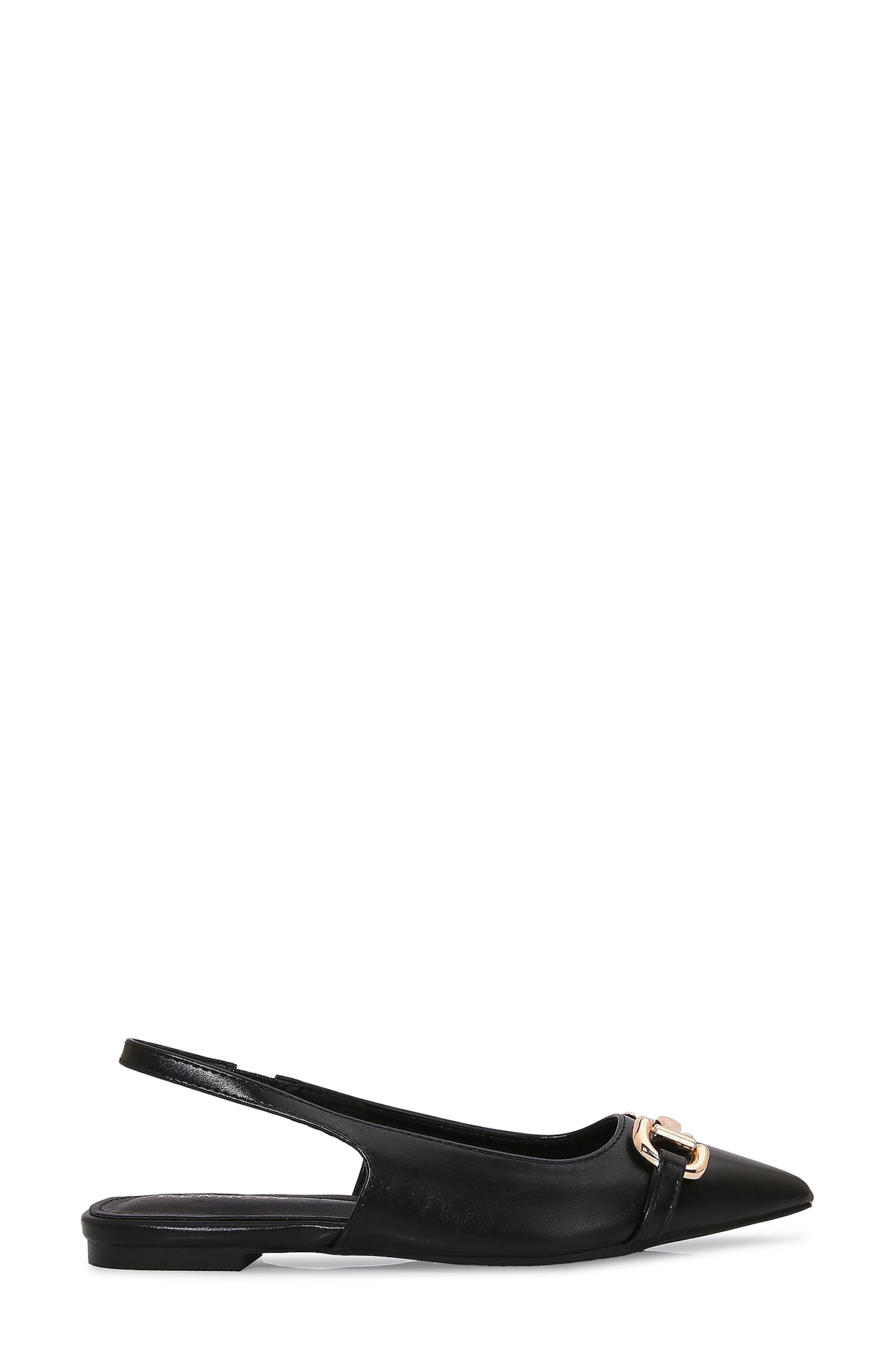 BERNESS Caroline Slingback Skimmer Flat, Alternate, color, Black