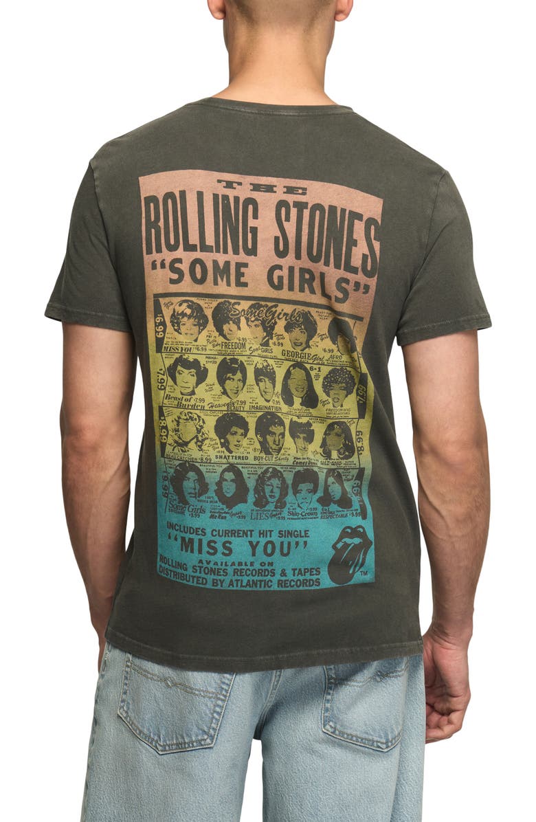 Lucky Brand Rolling Stones Some Girls Graphic T-Shirt, Alternate, color, Raven