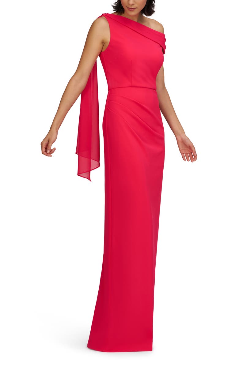JS Collections Selene Sleeveless Column Gown, Alternate, color, Magenta Gloss