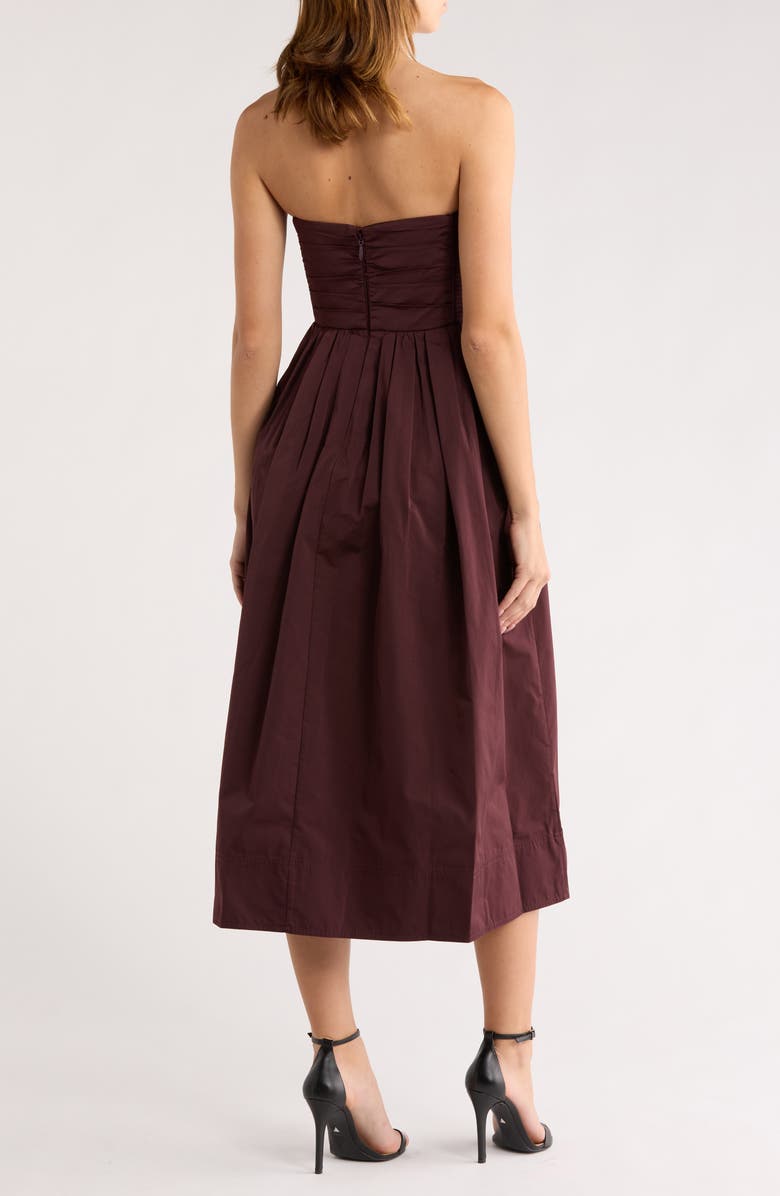 A.L.C. Tate Strapless Cocktail Dress, Alternate, color, Chocolate Plum