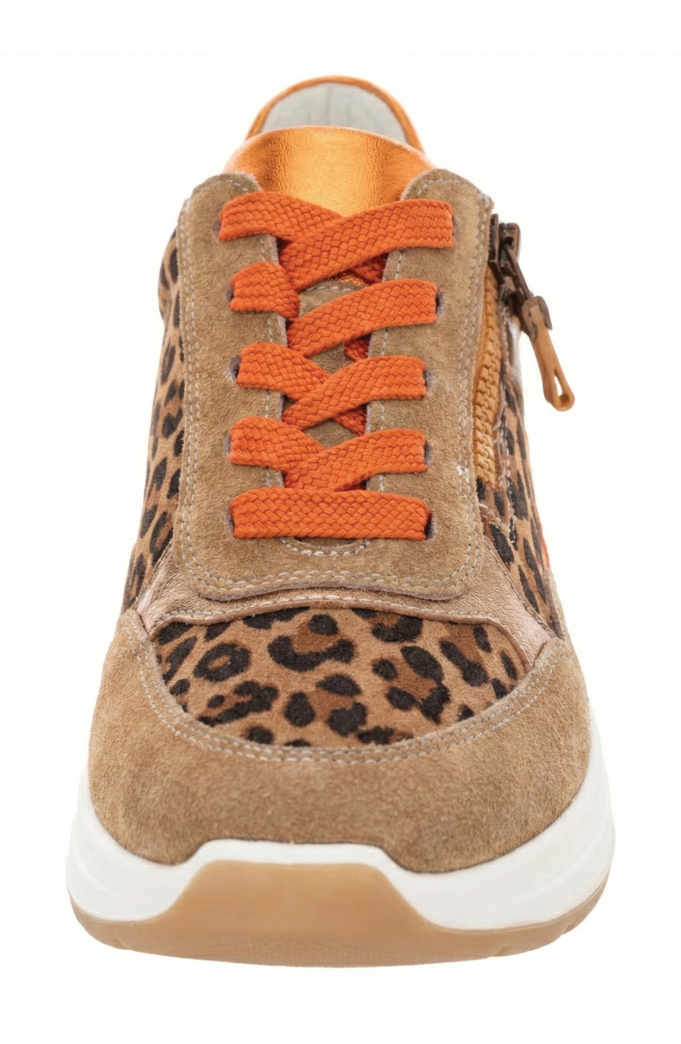 Gardenia Wedge Sneaker, Alternate, color, NATURE LEOPARD/ BISCUIT/ POPPY