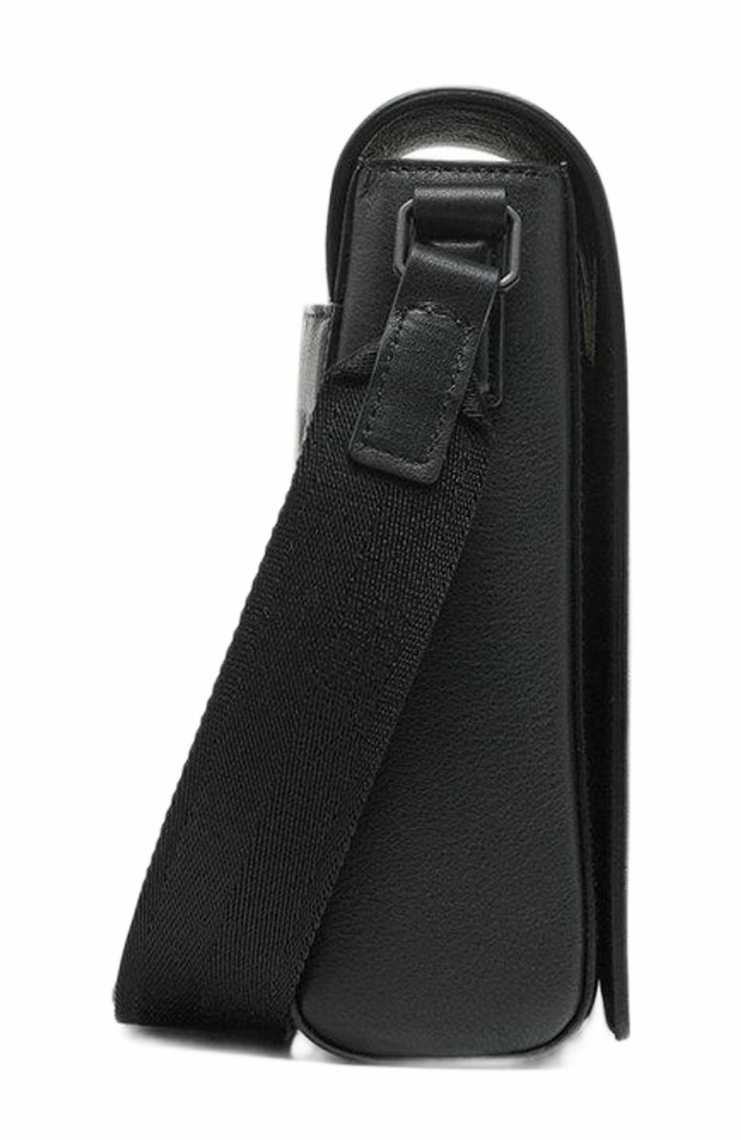 MCM Klassik Messenger in Maxi Monogram Leather, Alternate, color, Black