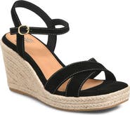 Söfft Neely Ankle Strap Platform Espadrille Sandal