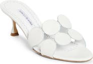 Manolo Blahnik Haribalmu Kitten Heel Sandal