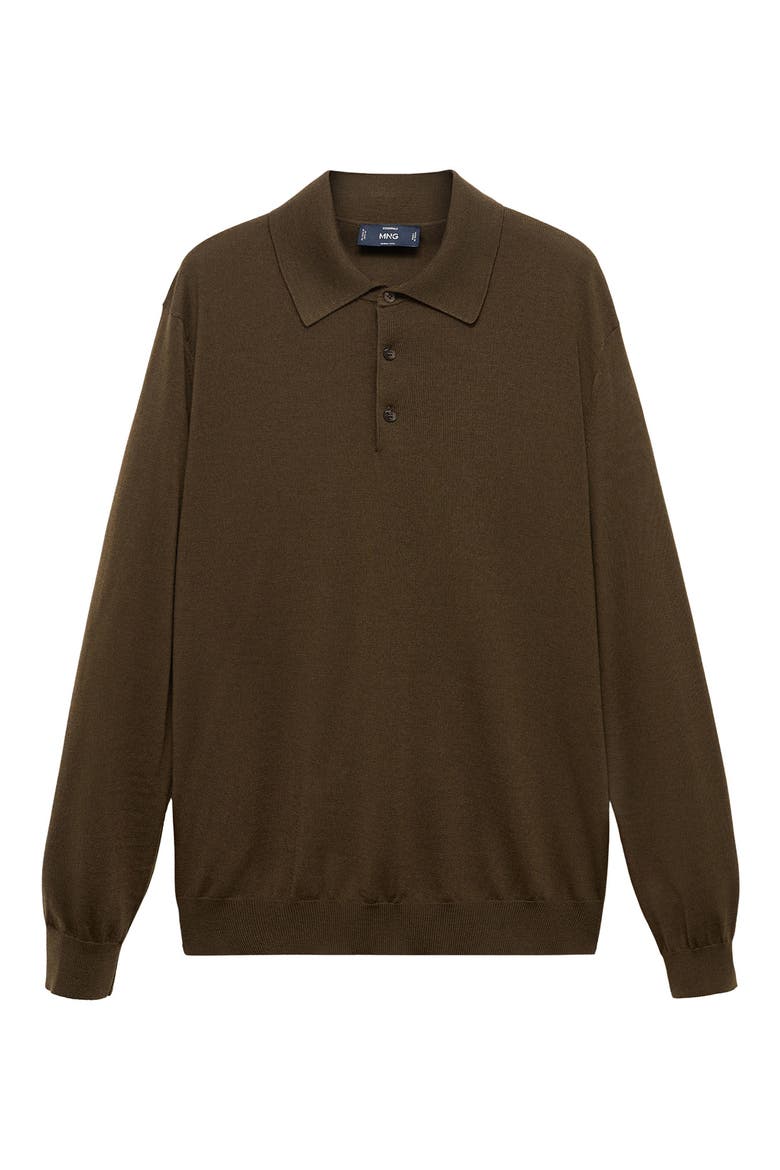 Wool Sweater Polo, Alternate, color, OLIVE GREEN