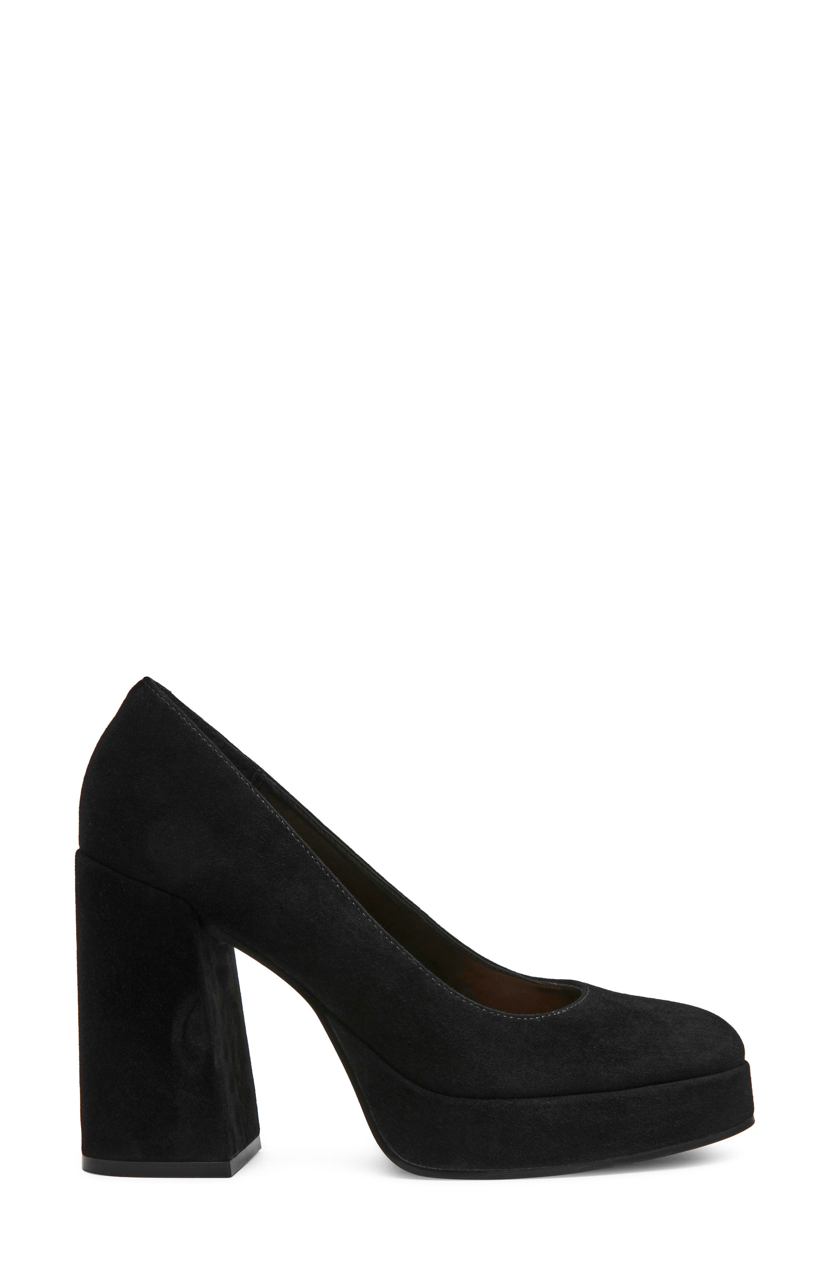 Tati Platform Pump, Alternate, color, BLACK SUEDE