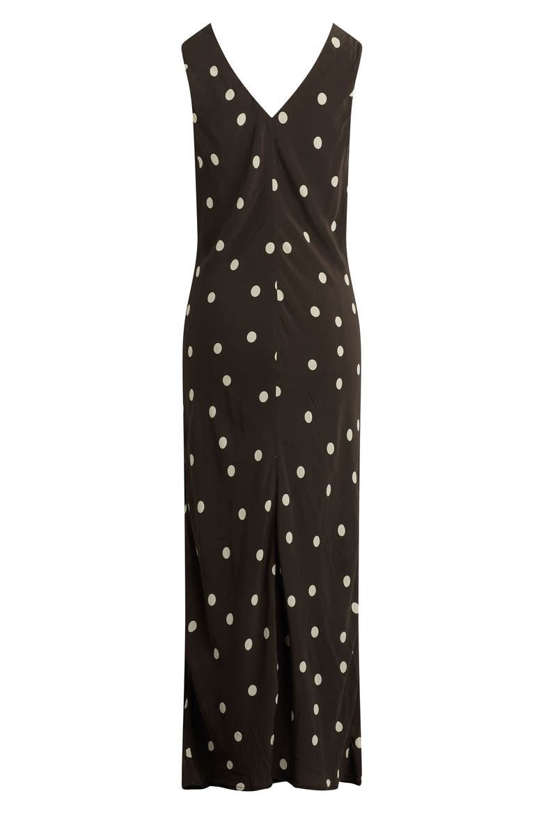 The Anyday Anytime Sleeveless Maxi Dress, Alternate, color, ESPRESSO POLKA DOT