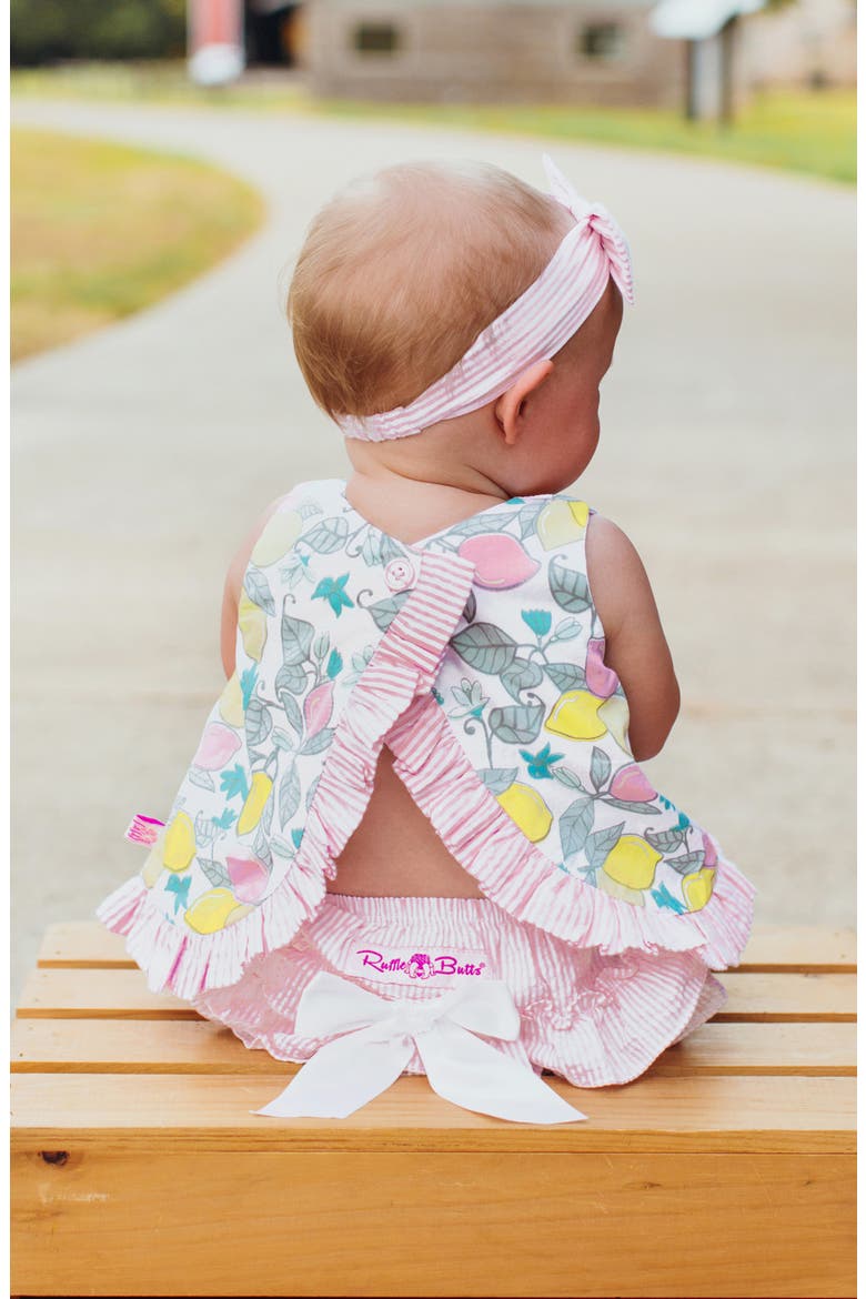 Lemonade Swing Top & Ruffle Bloomers Set, Alternate, color, WHITE