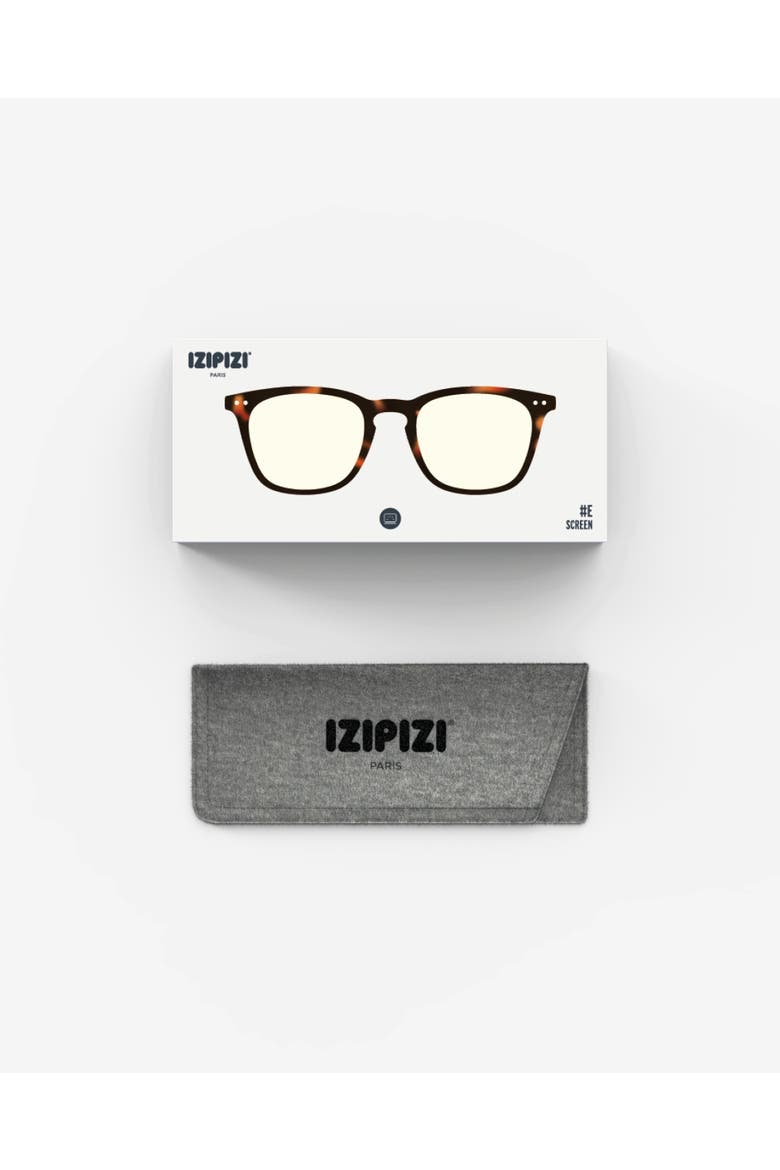 #E 49mm Trapeze Screen Glasses, Alternate, color, Tortoise