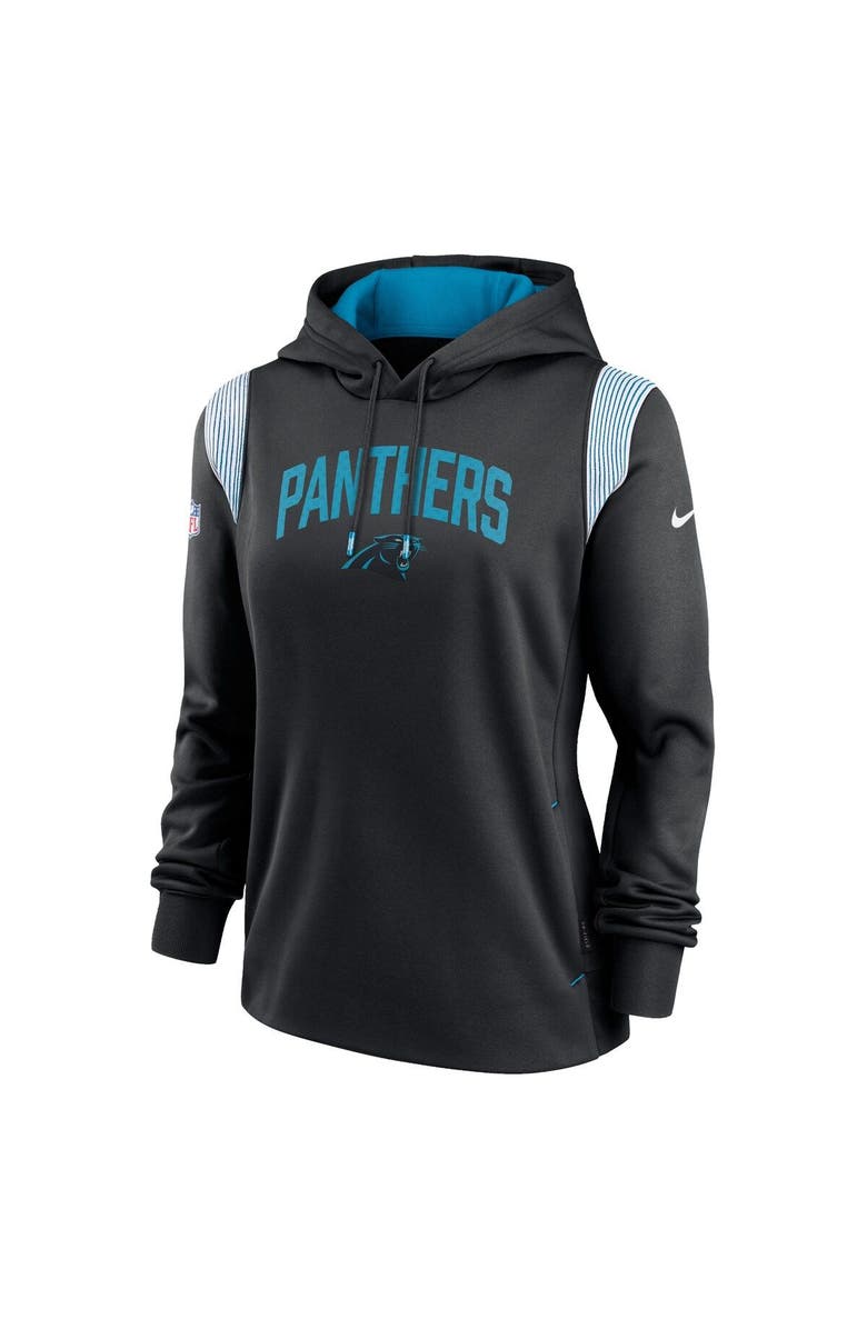 Nike Women's Nike Black Carolina Panthers Sideline Stack Performance Pullover Hoodie, Alternate, color, Black