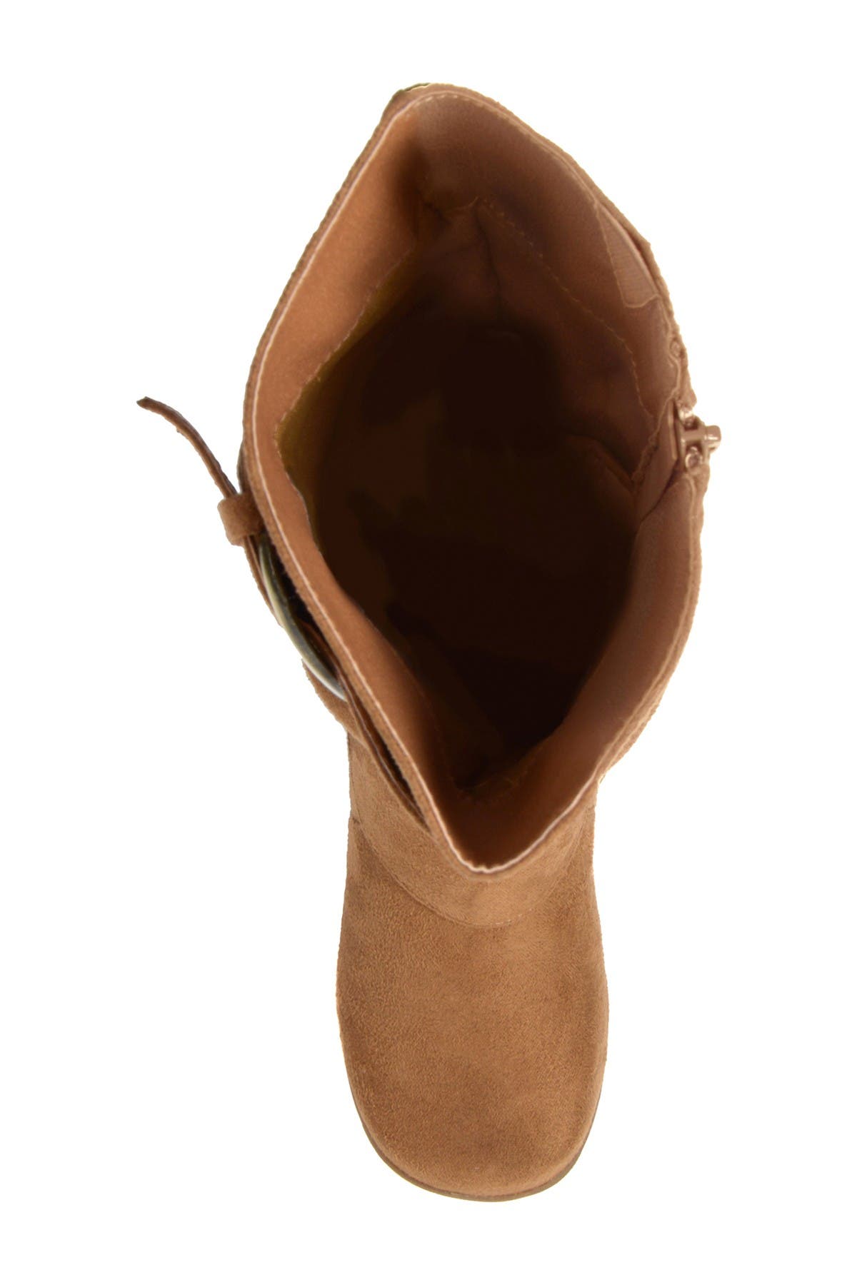 Journee Collection JOURNEE Jester Side Buckle Tall Boot, Alternate, color, Camel