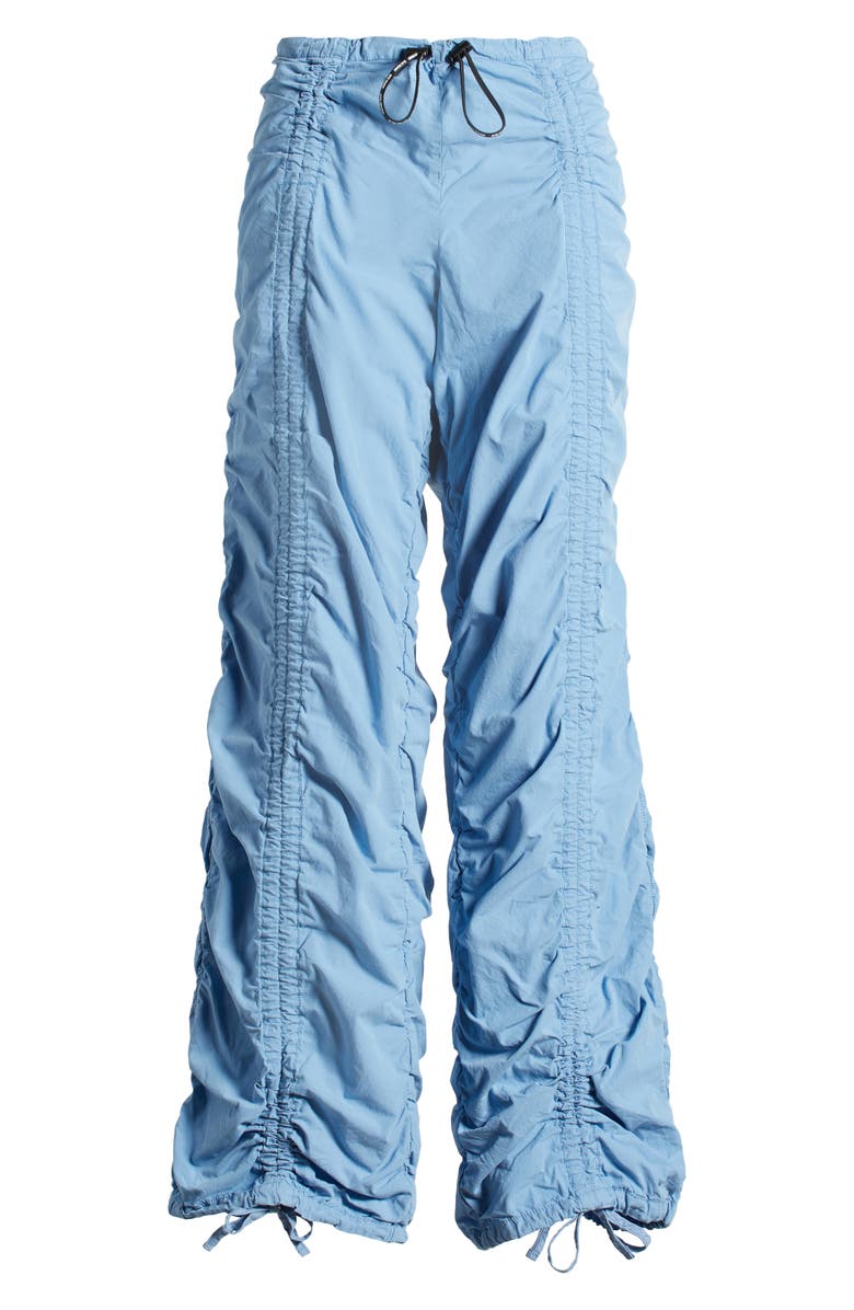 Iets Frans Ruched Low Rise Cotton Poplin Pants, Alternate, color, 