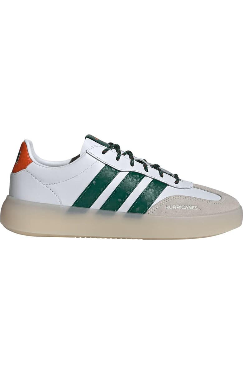 adidas Unisex adidas White Miami Hurricanes Barreda Decode Shoes, Alternate, color, White