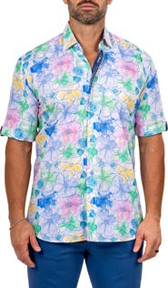 Maceoo Galileo Marthy Short Sleeve Button-Up Shirt