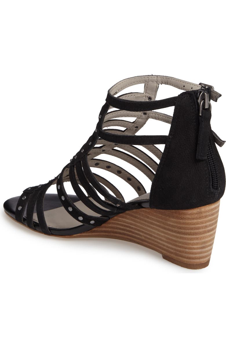 Hinge Nolan Strappy Wedge Sandal, Alternate, color,