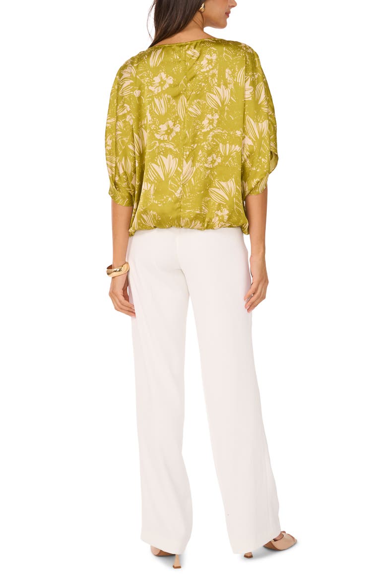 Botanical A-Line Top, Alternate, color, GREEN OASIS