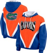 WEAR by Erin Andrews Women's WEAR by Erin Andrews Orange/Royal Florida Gators Colorblock Full-Zip Hoodie Windbreaker Jacket