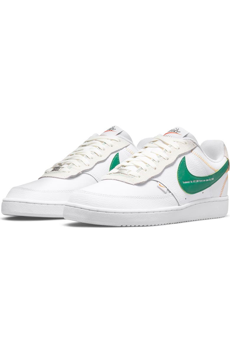 Nike Court Vision Premium Leather Sneaker, Main, color,