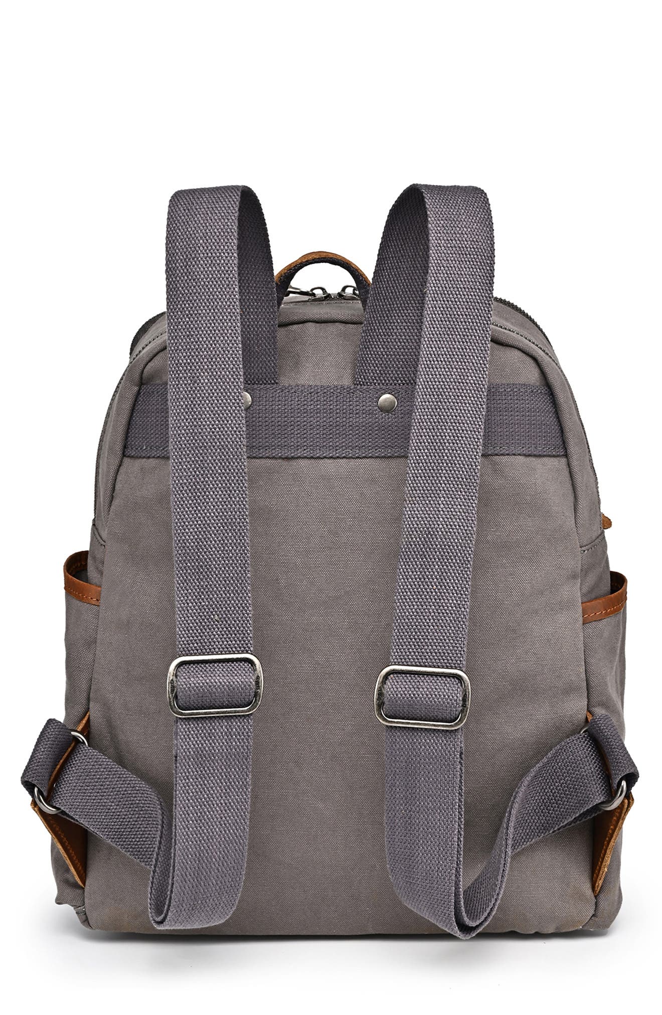 Magnolia Hill Canvas Backpack, Alternate, color, GREY