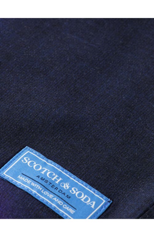 Scotch & Soda Boys' Allover Printed Short Sleeved Shirt - Little Kid, Big Kid In Baseball Navy