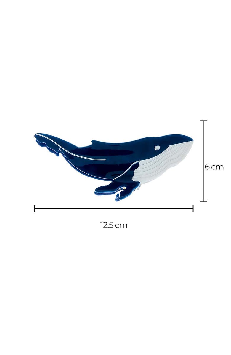 BY ADINA EDEN XL Blue Whale Claw Clip, Alternate, color, Blue