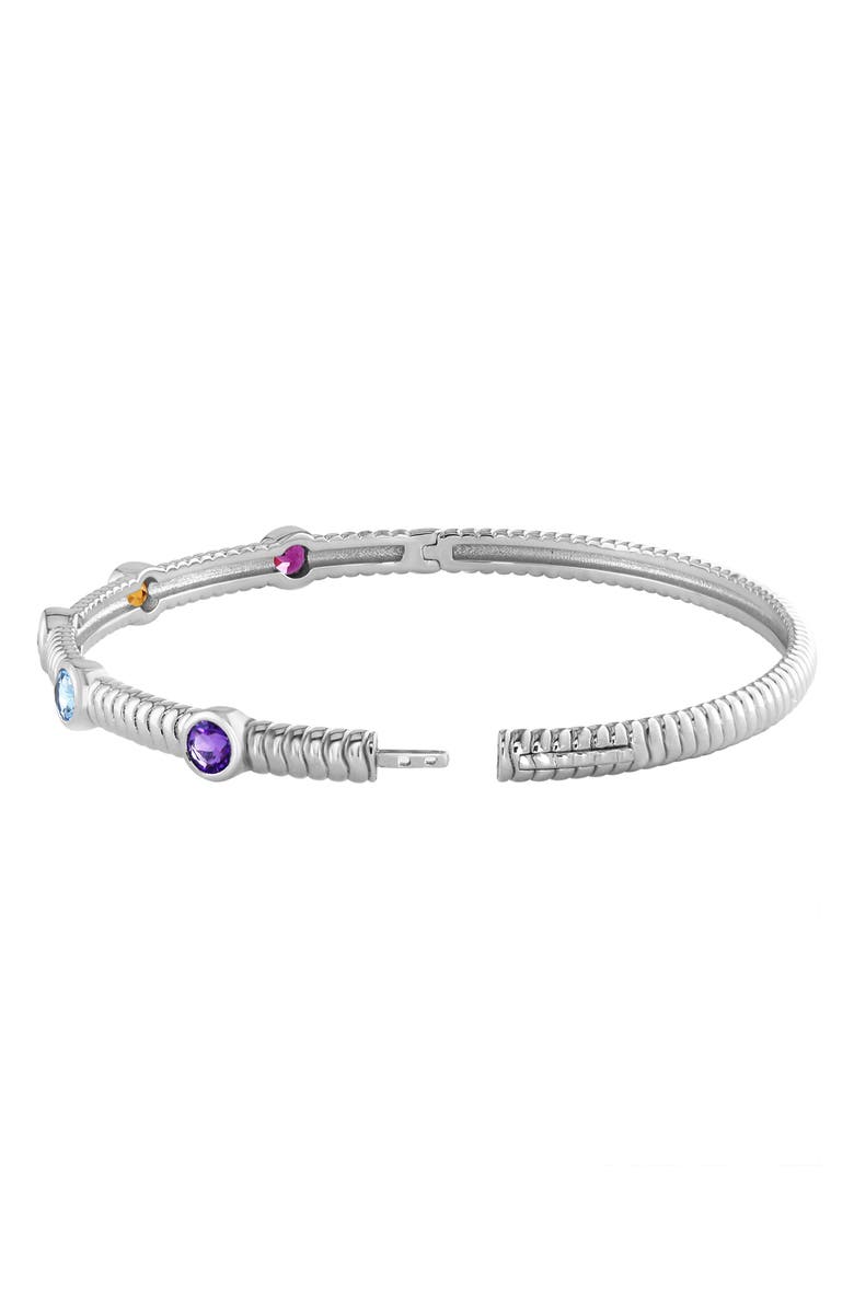 EFFY Sterling Silver Station Bangle, Alternate, color, Silver