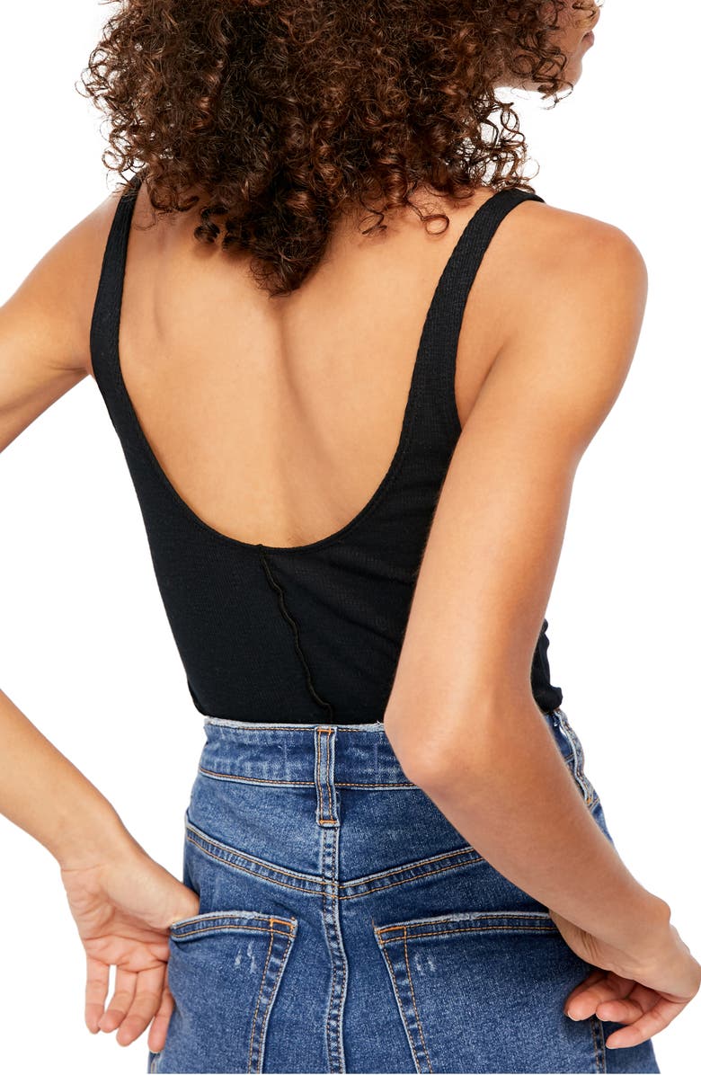 Free People Tellin' Me Rib Tank Top, Alternate, color, 