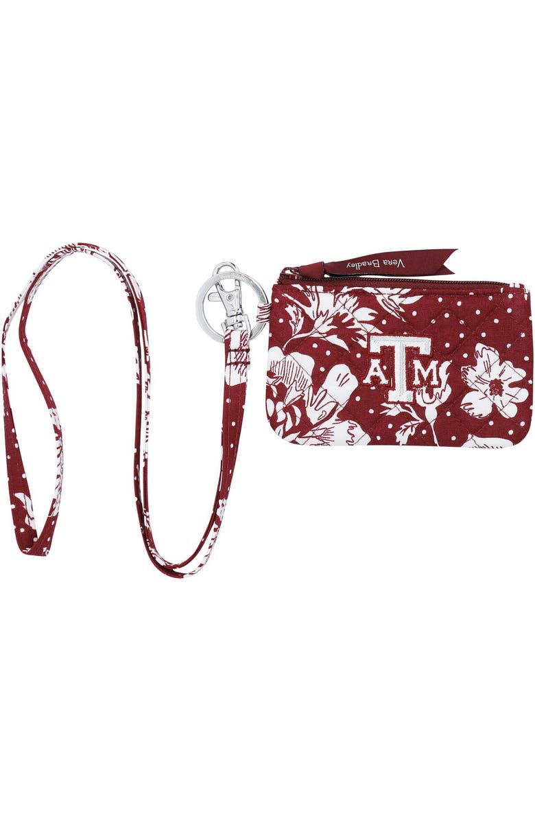 VERA BRADLEY Texas A&M Aggies Rain Garden Zip ID Lanyard, Main, color,