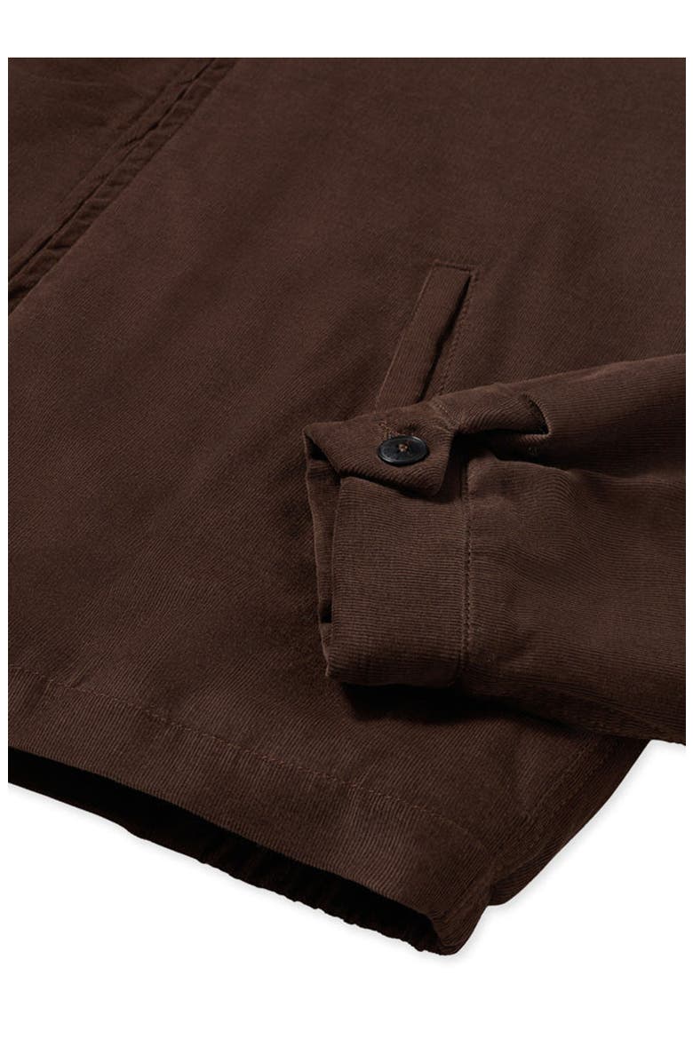 Carol Cotton Corduroy Zip-Up Jacket, Alternate, color, BROWN