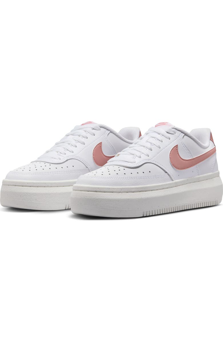 Nike Court Vision Alta Sneaker, Main, color, White/ Red Stardust