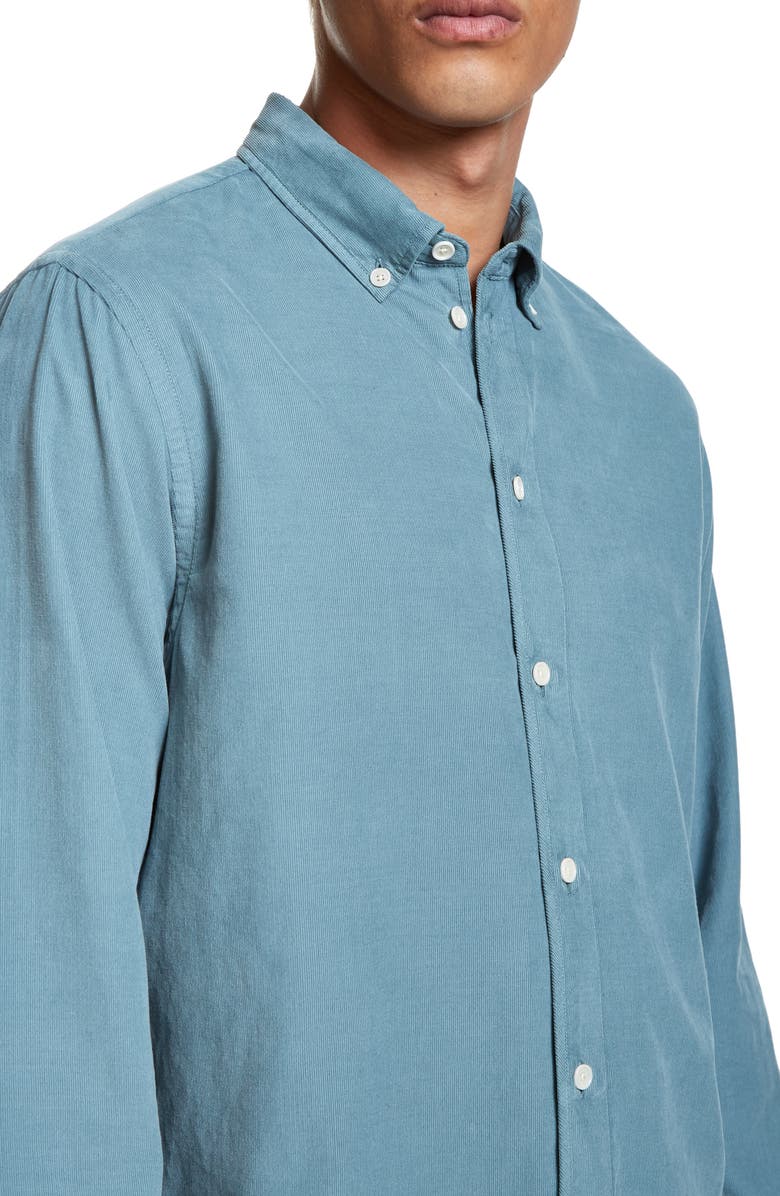 Wax London Bampton Button-Down Corduroy Shirt, Alternate, color, 